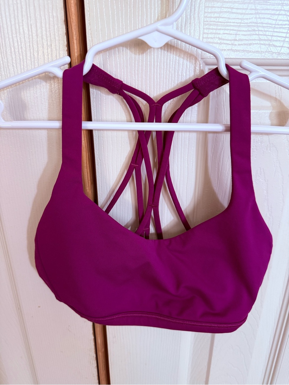 lululemon athletica Strappy Sports Bra in Magenta